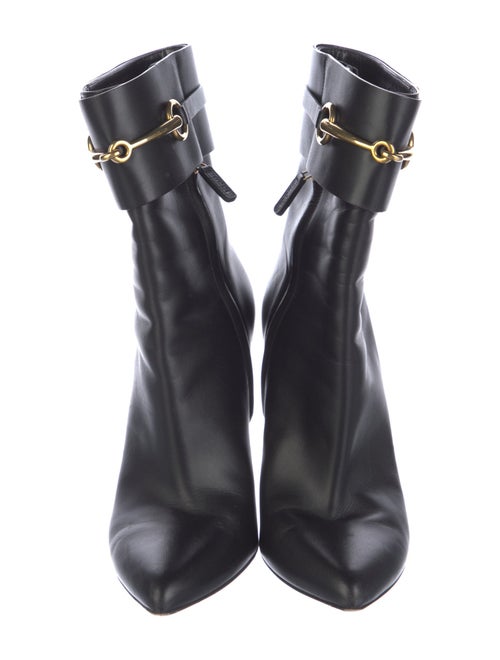 Gucci Horsebit Accent Leather Boots