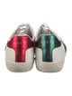Gucci Web Accent Leather Sneakers