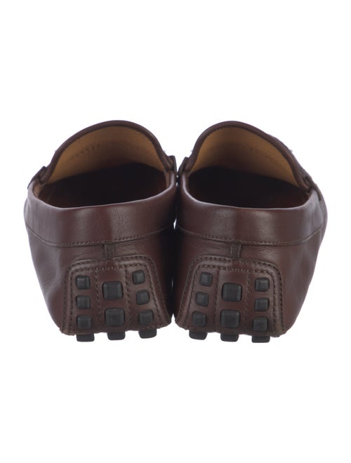 Gucci Interlocking G Logo Leather Drivers
