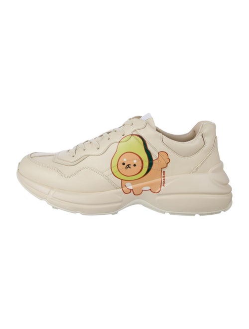 Gucci Leather Printed Sneakers