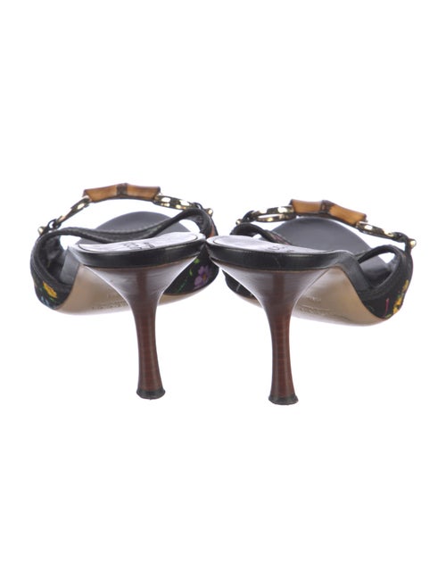 Gucci Flora Print Canvas Slides