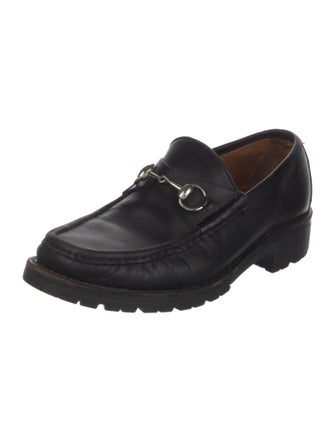 Gucci Horsebit Accent Leather Dress Loafers