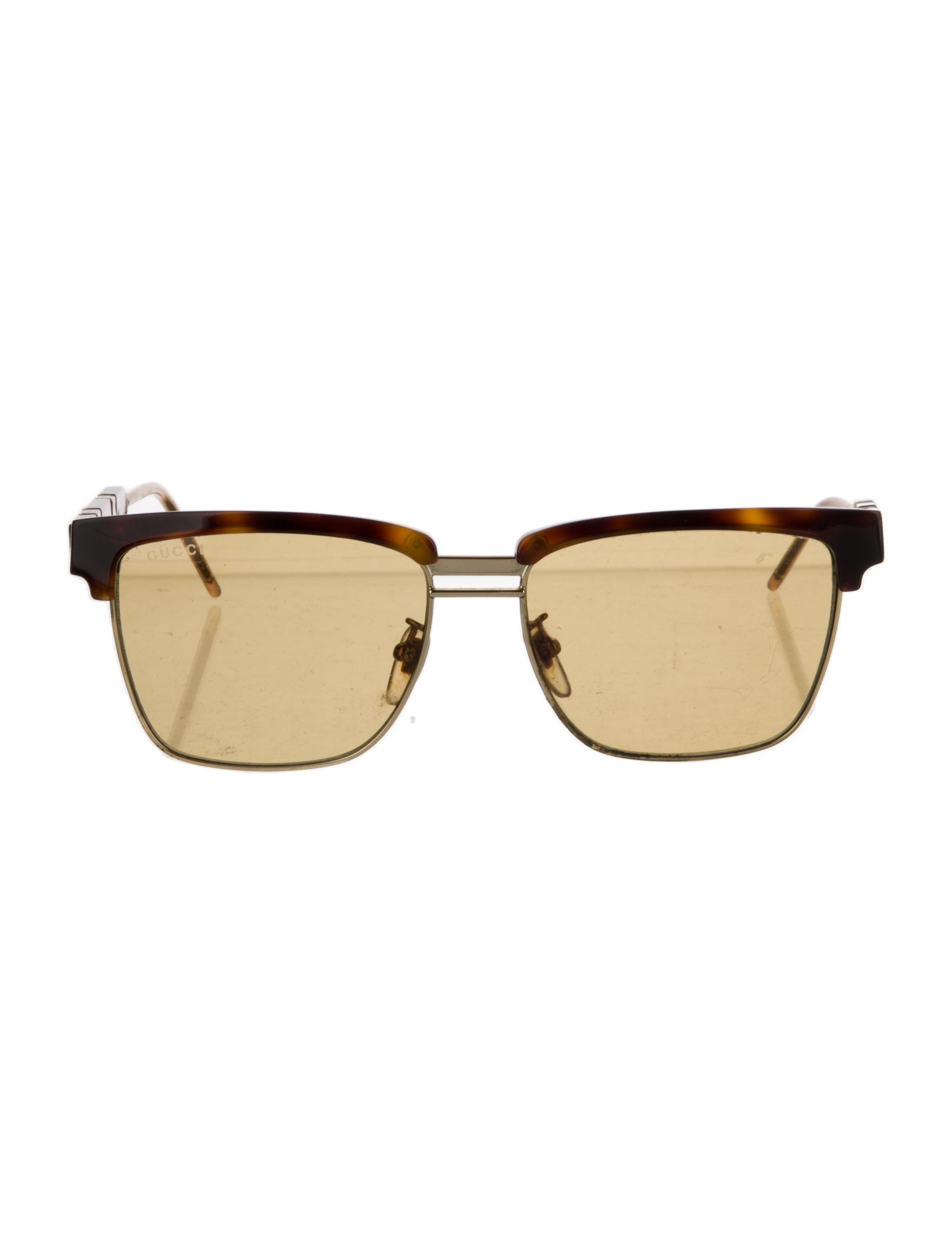 Gucci Web Accent Square Sunglasses