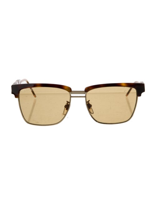 Gucci Web Accent Square Sunglasses