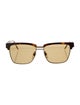 Gucci Web Accent Square Sunglasses