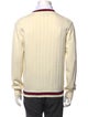 Gucci Sylvie Web Accent V-Neck Pullover