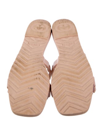 Gucci Rubber Chain-Link Accents Slides