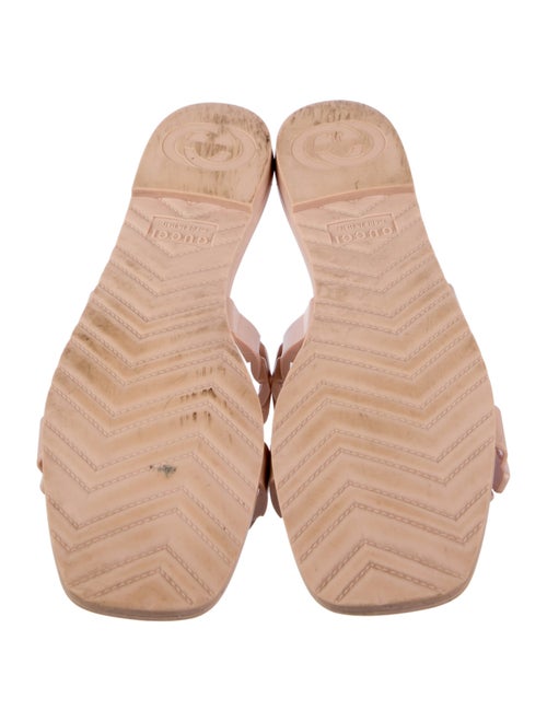 Gucci Rubber Chain-Link Accents Slides