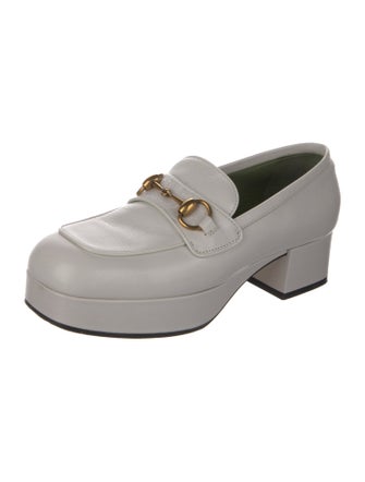 Gucci Horsebit Accent Leather Loafers