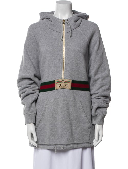 Gucci Web Accent Crew Neck Hoodie