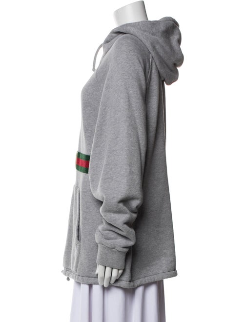 Gucci Web Accent Crew Neck Hoodie