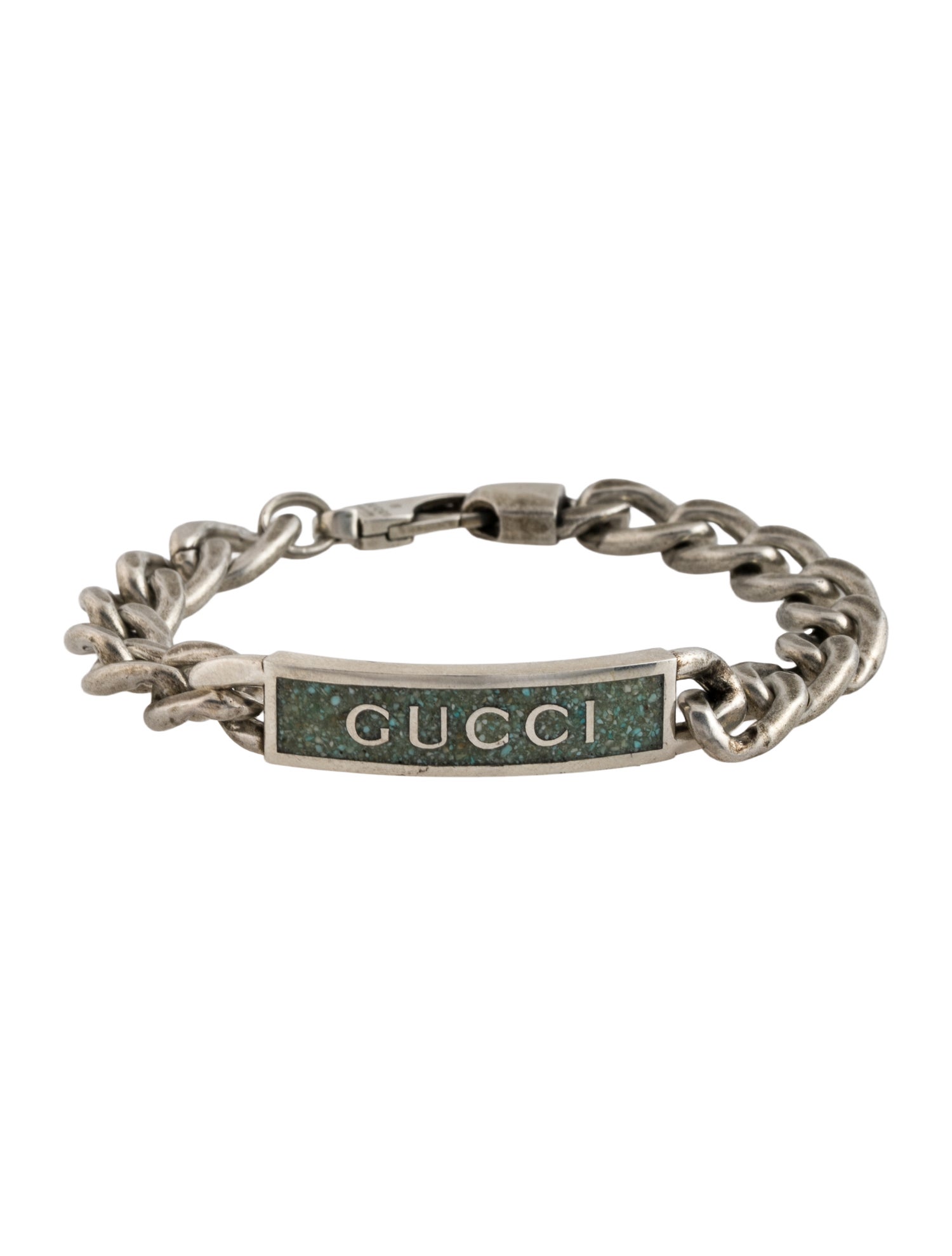 Gucci Enamel Logo ID Link Bracelet