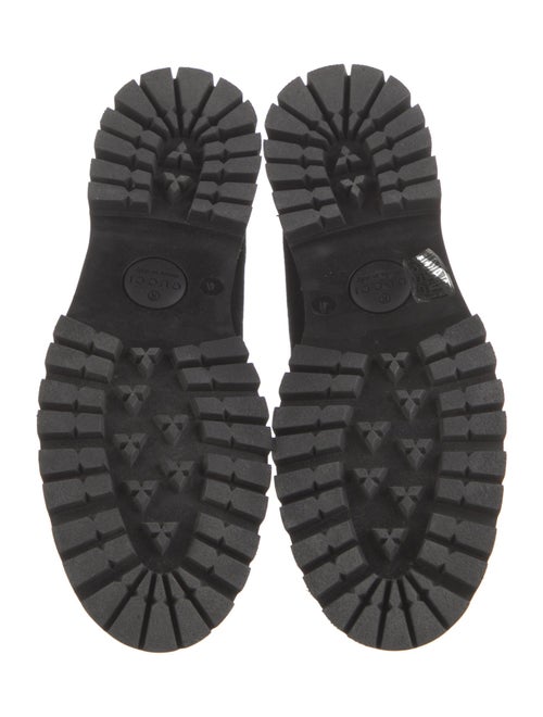 Gucci Horsebit Accent Suede Lace-Up Boots