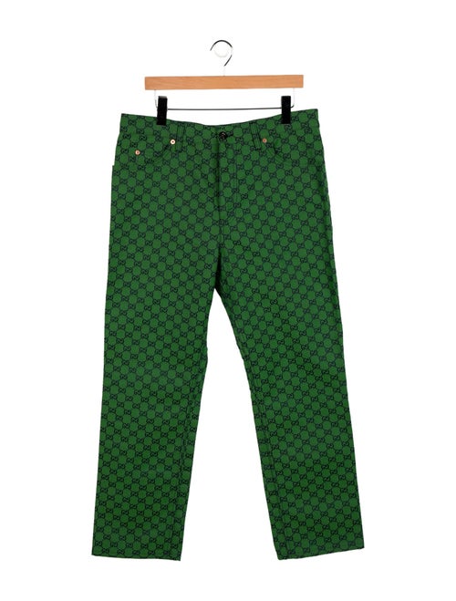 Gucci Micro GG Monogram Straight-Leg Jeans