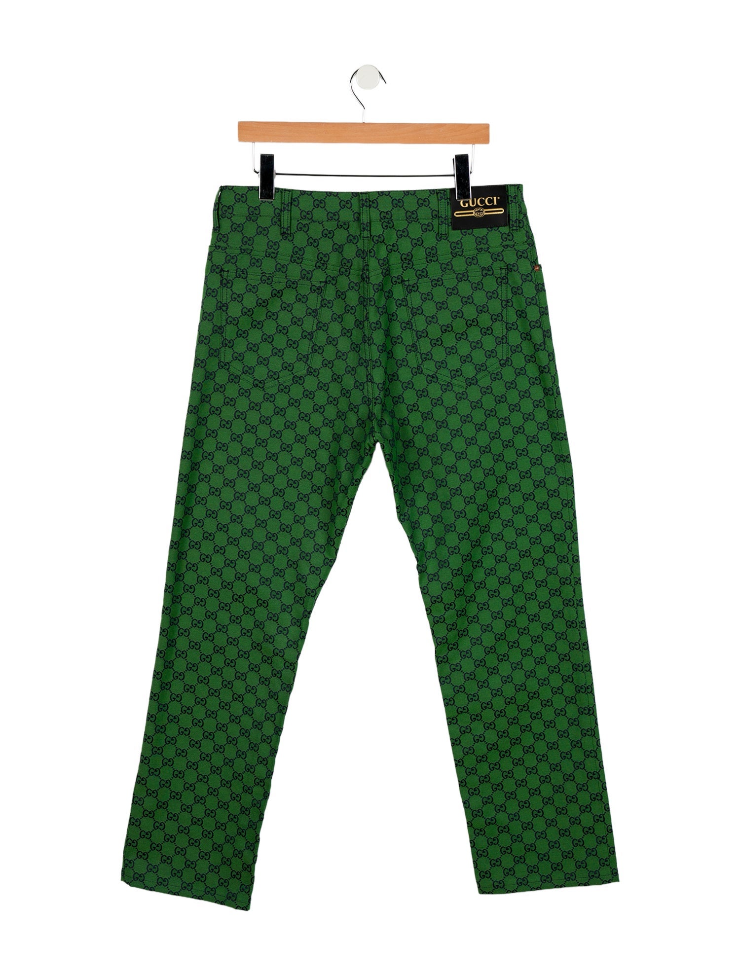 Gucci Micro GG Monogram Straight-Leg Jeans