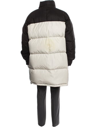 Gucci 2018 Colorblock Pattern Puffer Coat