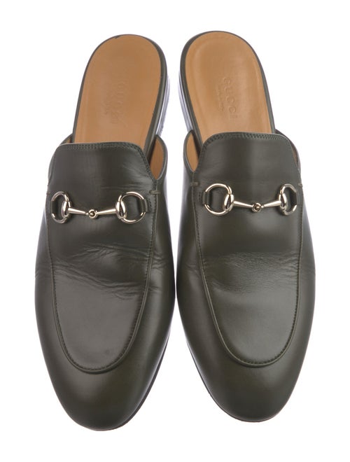 Gucci Horsebit Accent Leather Mules
