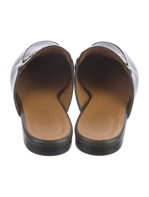 Gucci Horsebit Accent Leather Mules