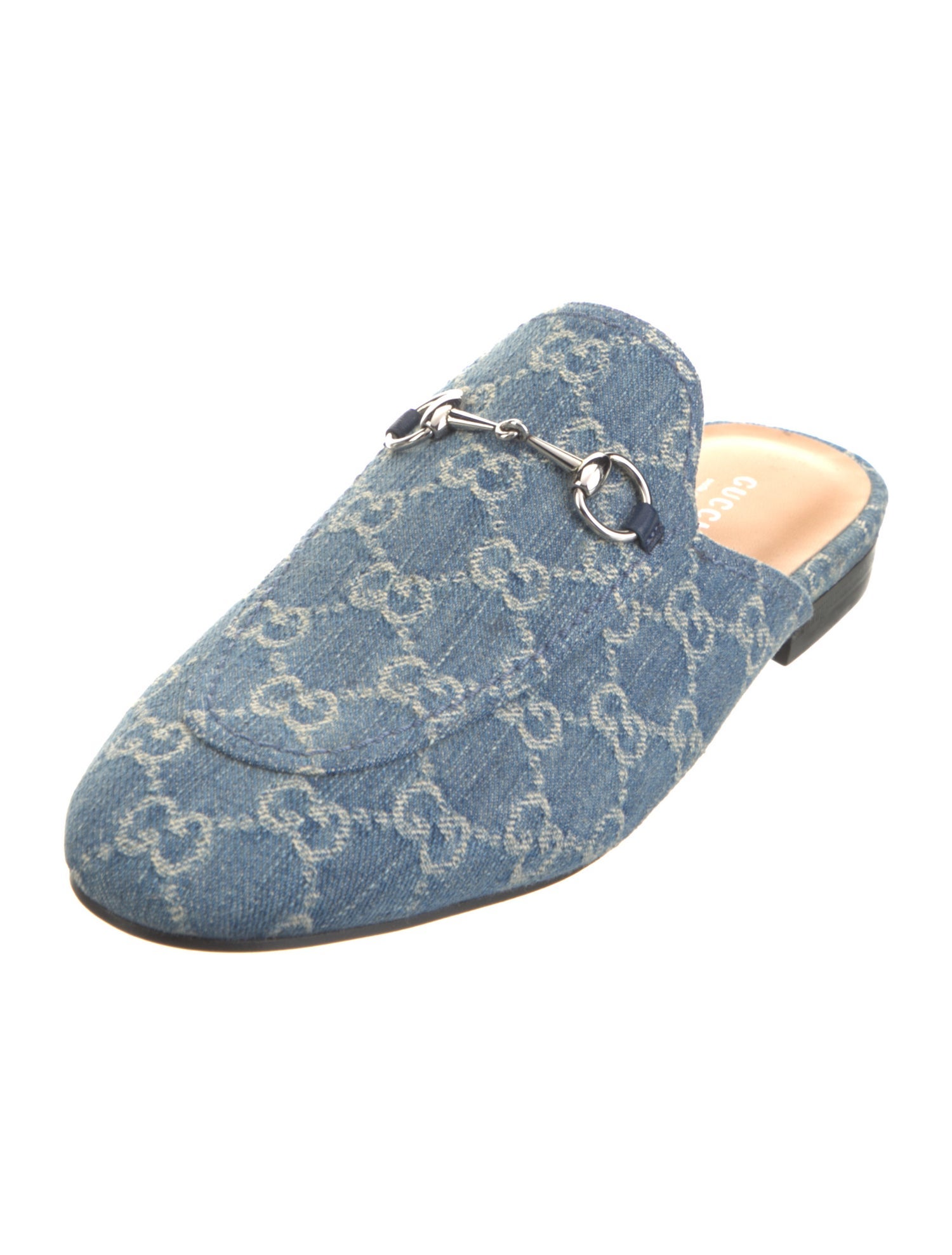 Gucci GG Denim Denim Mules