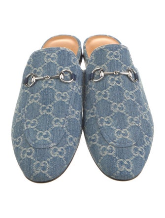 Gucci GG Denim Denim Mules