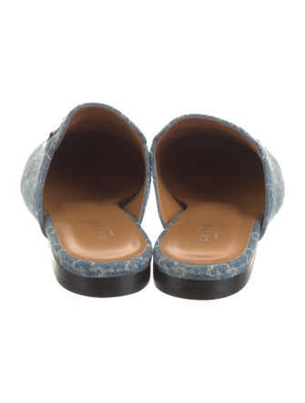 Gucci GG Denim Denim Mules