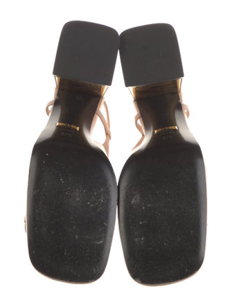 Gucci Horsebit Accent Leather Slingback Pumps