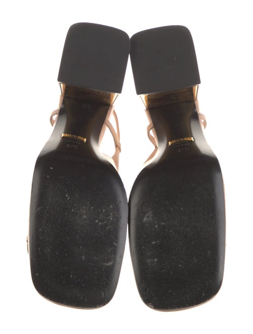 Gucci Horsebit Accent Leather Slingback Pumps