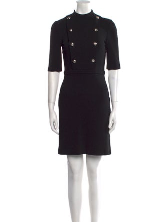 Gucci Mock Neck Mini Dress