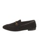 Gucci Horsebit Accent Velvet Loafers