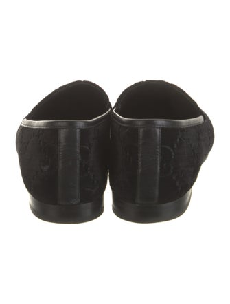 Gucci Horsebit Accent Velvet Loafers