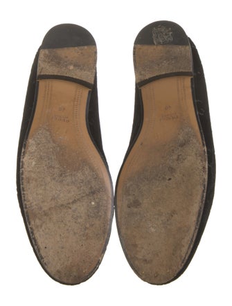 Gucci Horsebit Accent Velvet Loafers