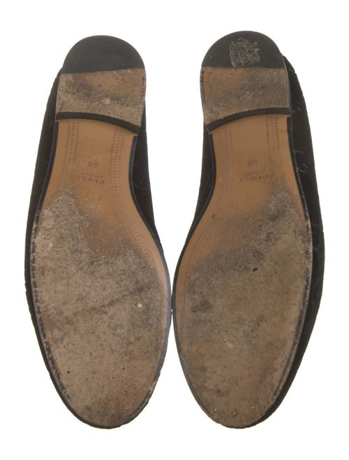 Gucci Horsebit Accent Velvet Loafers
