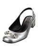 Gucci Horsebit Accent Leather Slingback Pumps