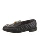 Gucci Quilted Pattern Leather Loafers