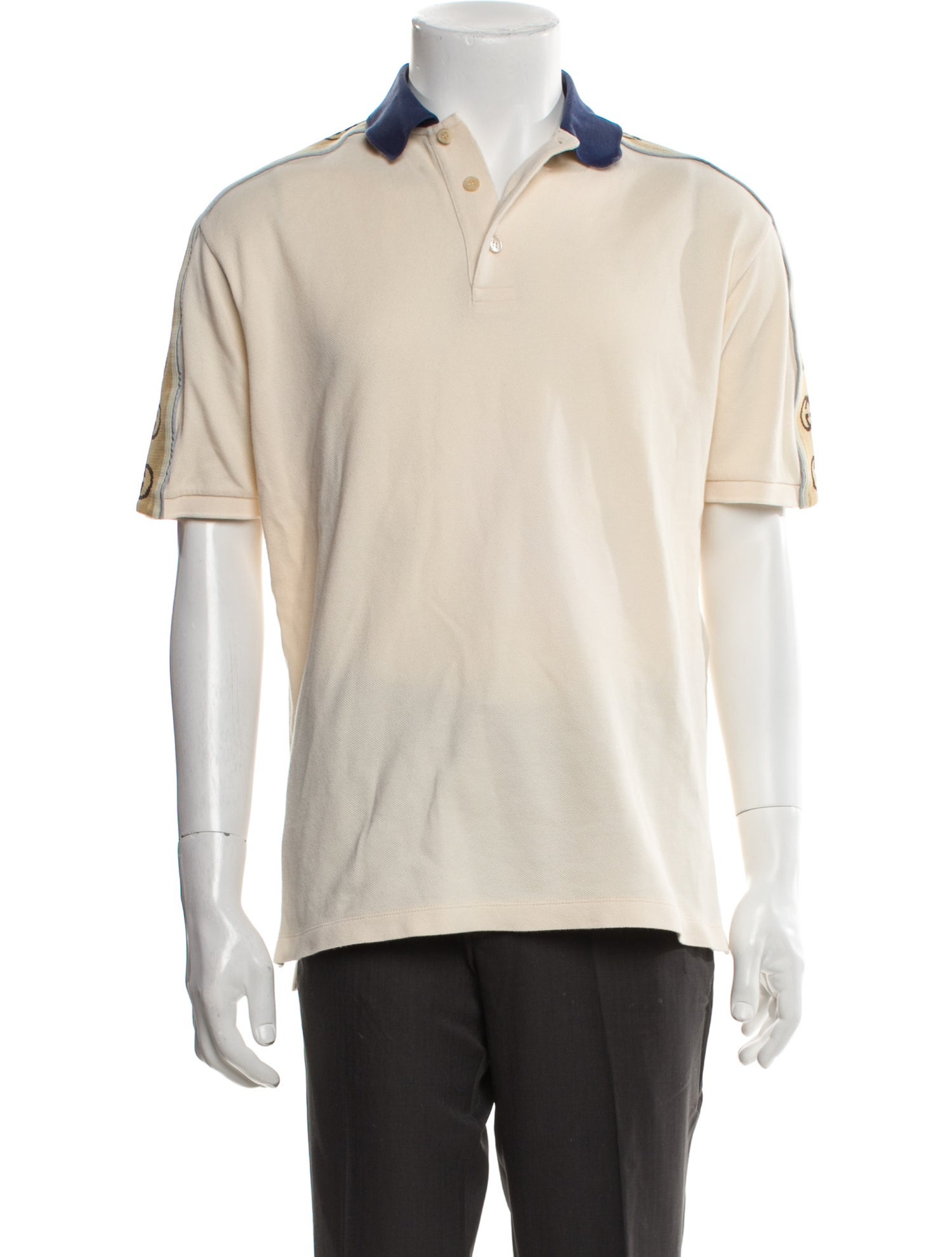 Gucci Interlocking G Logo Collar Polo Shirt