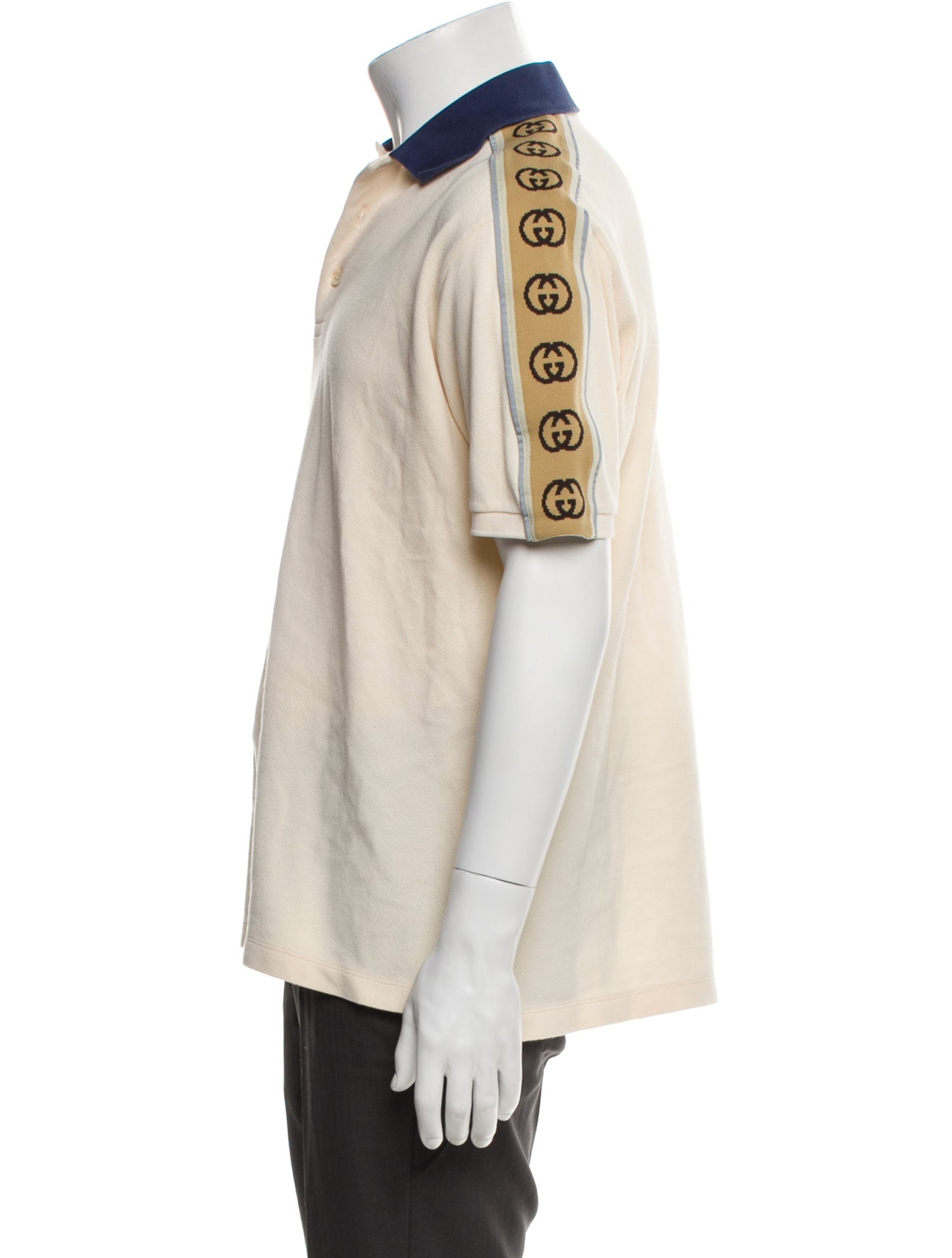 Gucci Interlocking G Logo Collar Polo Shirt