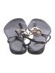 Gucci Interlocking G Logo Leather T-Strap Sandals