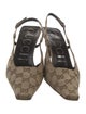 Gucci GG Canvas Canvas Slingback Pumps