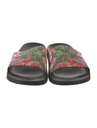 Gucci Running GG Logo Printed Slides