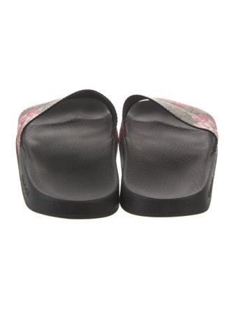 Gucci Running GG Logo Printed Slides