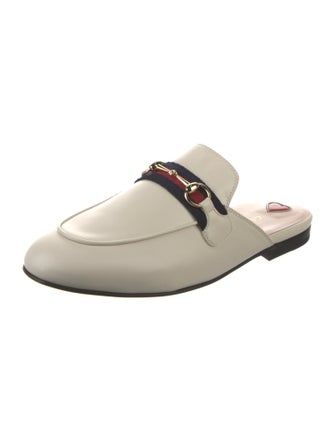 Gucci Web Accent Leather Mules