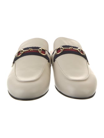 Gucci Web Accent Leather Mules