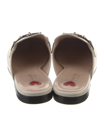 Gucci Web Accent Leather Mules