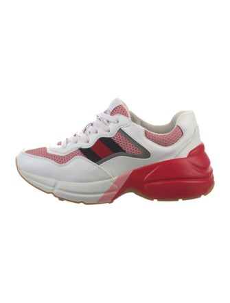 Gucci Leather Colorblock Pattern Chunky Sneakers