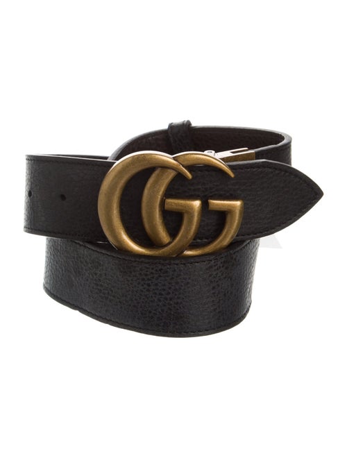 Gucci Running GG Logo Leather Waist Belt