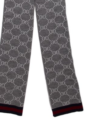 Gucci Wool GG Logo Scarf