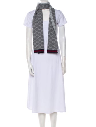 Gucci Wool GG Logo Scarf