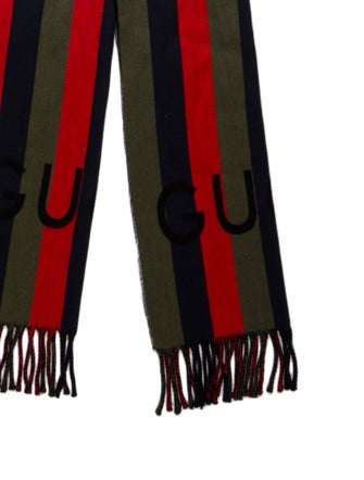 Gucci Wool Striped Scarf