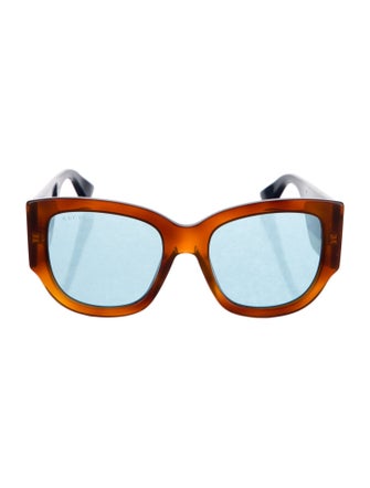 Gucci Interlocking G Logo Square Sunglasses