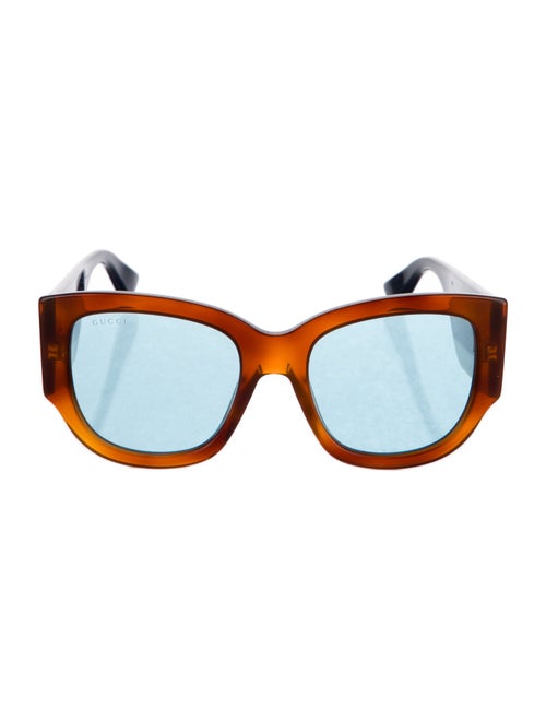 Gucci Interlocking G Logo Square Sunglasses